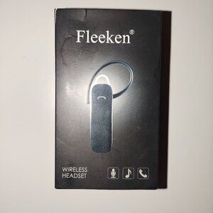 FLEEKEN WIRELESS HEADSET-NEW-COLOR:  BLACK